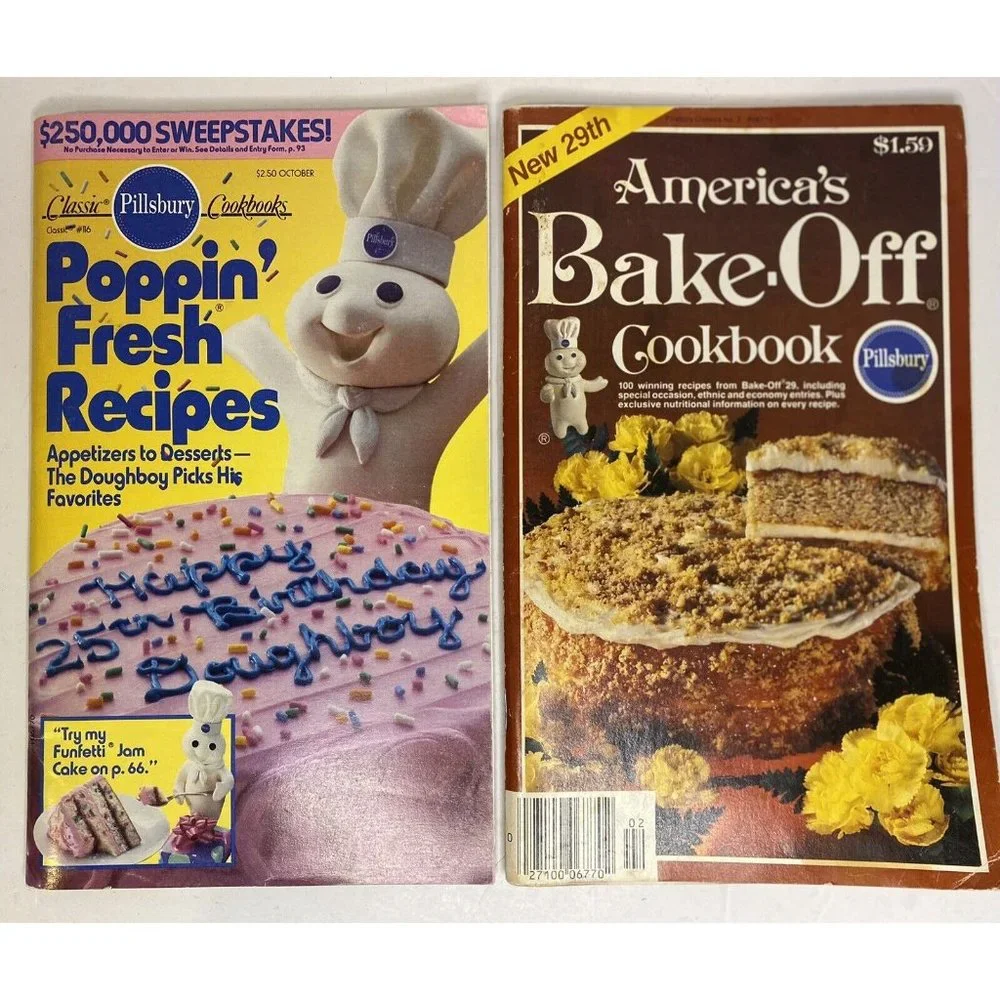 Pillsbury Cookbook Recipe Bake-Off Booklets Lot of 6 Vintage